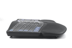 Clavier Bluetooth silencieux rechargeable pleine taille, clavier ergonomique sans fil compact 2,4 G, clavier divisé avec repose-poignets - Product Image 4