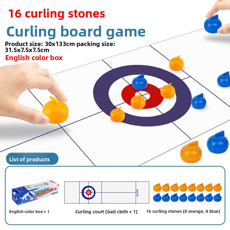 [Color Box] Table Curling - 16 boules (1,3 M de long)