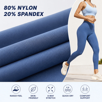 Leggings de sport pour femme, effet seconde peau, double face, en nylon et élasthanne, sans couture avant, effet push-up, taille haute, pour la gym et le jogging