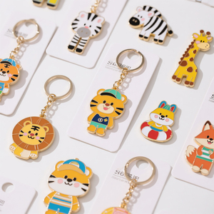 Personalized Metal Enamel <b>Keychains</b> with <b>Custom</b> Logo for Employee Recognition Awards - Product Image 2