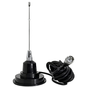 เสาอากาศวิทยุสมัครเล่น VHF รุ่น Long Whip 144-174MHz Hustler พร้อมฐานแม่เหล็ก - Product Image 1