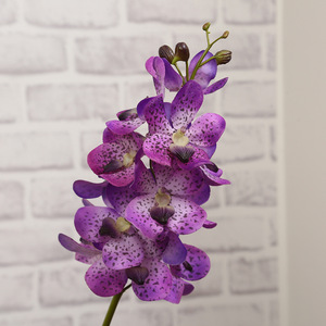 Tige d'<span class=keywords><strong>orchidée</strong></span> <span class=keywords><strong>Vanda</strong></span> artificielle de 70 cm, fleur d'<span class=keywords><strong>orchidée</strong></span> en soie réaliste, fausse <span class=keywords><strong>orchidée</strong></span> thaïlandaise pour la décoration de la maison, des mariages et des fêtes - Product Image 4
