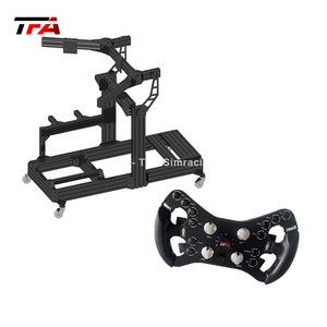 Volante de juego profesional resistente de 300mm, estilo mariposa de dirección con 10 botones de acción y joysticks analógicos duales para corredores - Product Image 2