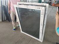 Fenêtre à battant inclinable et pivotante en PVC sur mesure, double vitrage trempé, isolation thermique, insonorisation, coupe-vent, anti-vieillissement, pour extérieur et salle de bain