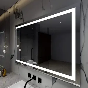 Specchio per lavabo a LED intelligente specchio per illuminazione a Led per bagno senza cornice Waterpoof