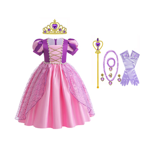 Elegante abito floreale da ballo principessa per bambini costumi Cosplay di Halloween per ragazze di Pasqua festa di Pasqua vestito Sofia - Product Image 3