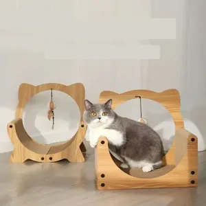 MOWE LOVEファクトリーダイレクトは高品質の段ボール紙をカスタマイズできます耐久性のあるCタイプの椅子の形の猫のスクラッチボード