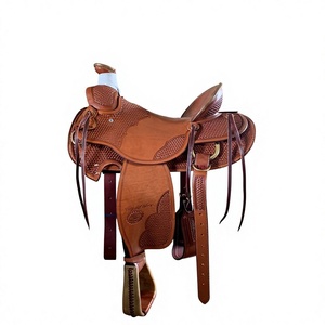 Silla de montar de cuero genuino a precio de fábrica, diseños ecológicos y duraderos, sillas de montar ecológicas para carreras, artículos ecuestres - Product Image 1