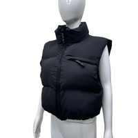 Bomber Jacket Gilet sans manches en coton de haute qualité Hommes et femmes Hiver avec rembourré Down Spot-sérialisé Marque personnalisée