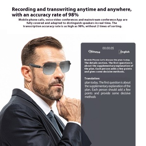 Gafas de sol negras de gama alta, AI inteligente para <span class=keywords><strong>Bluetooth</strong></span> OLED <span class=keywords><strong>PC</strong></span> Bar, reproducción de música, nuevos auriculares inalámbricos, plástico de alta calidad de sonido - Product Image 3