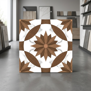 Carreaux de sol en porcelaine antidérapants personnalisés avec logo moderne, 5 mm, 300x300 mm, finition mate pour salles de bain, centres commerciaux et halls - Product Image 6