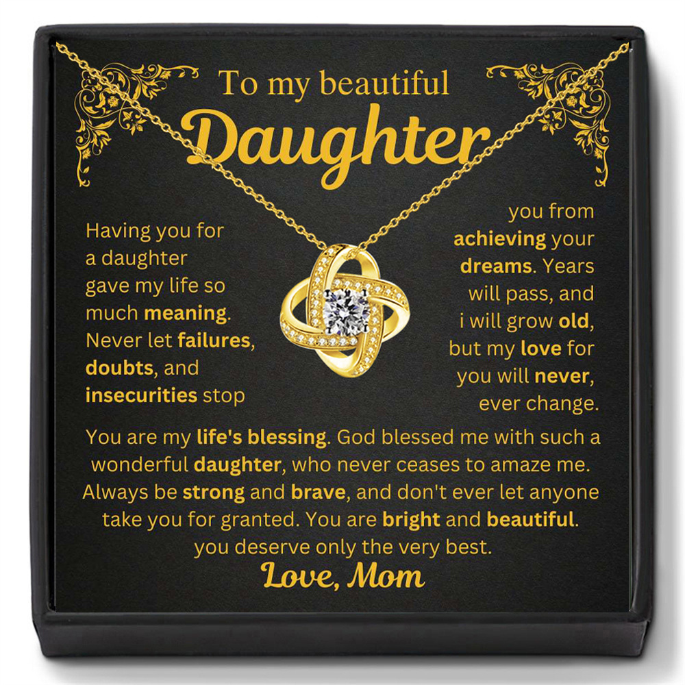 Necklace (Gold) + D Card Gift Box