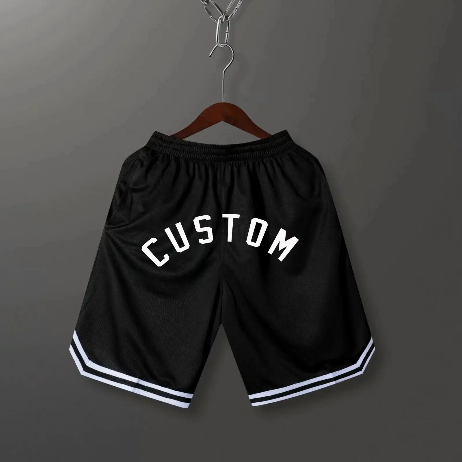 Basketball Shorts Quick Dry Embroidery Breathe Freely Mesh Sublimated Custom Men Basketball Short Plus Size Basketball Wear