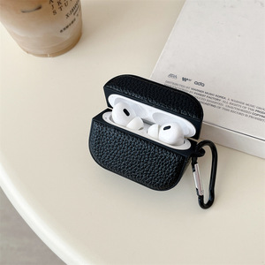 Funda a prueba de golpes para AirPods con textura de lichi, compatible con todos los modelos de AirPods - Product Image 3