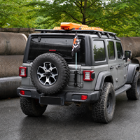 Support de drapeau en alliage d'aluminium pour hayon, fixation sur charnière de porte arrière pour Jeep Wrangler JK JL