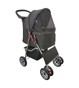 Spedizione rapida passeggino per cani comodo regolabile per cani di piccola taglia leggero con trasportino staccabile pieghevole - Product Image 3