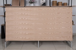 Láminas de Chapa de Roble Rojo de Alta Calidad, Proveedor de Grano de Madera Natural, Ecológicas, Buena Flexibilidad, Corte Rotatorio, Corte en Cuarto - Product Image 3