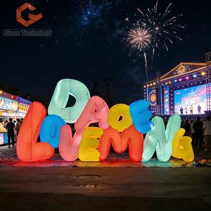 Lettres et chiffres gonflables géants personnalisés avec logo pour la publicité extérieure - Product Image 1