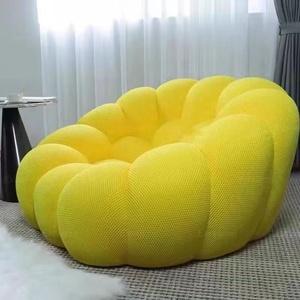Canapé-lit design moderne de luxe extensible <span class=keywords><strong>en</strong></span> tissu <span class=keywords><strong>bulle</strong></span> coloré nid d'abeille incurvé pour salon - Product Image 6