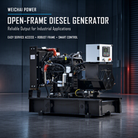 Groupe électrogène diesel Weichai chinois 50Hz 60Hz 40kw 50kw 60kw 70kw 80kw 100kw