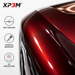 ฟิล์มใสกันรอยรถยนต์ XP3M Colden Auspicious Red OEM Gloss TPU สีแดงมงคล  ความหนา 7.5 มิล  ซ่อมแซมตัวเองได้ ป้องกันรอยขีดข่วน ป้องกันการเหลือง ขนาด 1.52x15 เมตร - Product Image 5