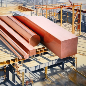 Barre carrée en cuivre rouge de 30 mm pour le cintrage - Product Image 2