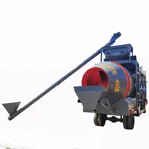 Jzm500 Jzm750 Jzm1000 Jzm1500 China Hersteller Mobile Beton mischa nlage mit Doppel wellen mischer und Trommel mischer