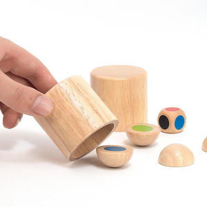 Giocattoli Impilabili in Legno Ecologici di Alta Qualità, Blocchi Educativi da Costruzione, 40 Pezzi, Assemblaggio Fai-da-Te, Scala 1:1, Edifici Moderni per Bambini - Product Image 3