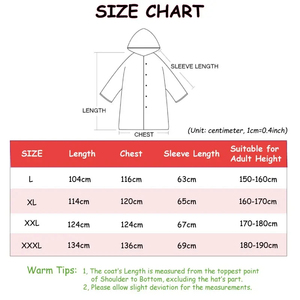 <span class=keywords><strong>Impermeabile</strong></span> Lungo Antivento Nero alla Moda per Adulti con Cappuccio per Uomo e Donna in EVA per Attività all'Aperto come Moto ed Escursionismo - Product Image 6