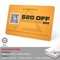 Tarjetas NFC RFID de Policarbonato y Bambú de Shenzhen, Tarjetas HID IC para Bancos, Regalos, Comercio, Menú, Doble Contacto, Color Naranja, Precio Empresarial