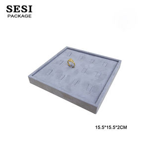 Haute qualité <span class=keywords><strong>Pro</strong></span> microfibre 'bijouterie' bijoux présentoirs pendentif boucles d'oreilles bracelet anneau présentoir bijoux affichage boutique - Product Image 6