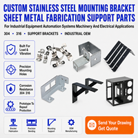 Support de fixation en acier inoxydable SUS304/316 de marque BERGEK, fabrication de tôles, pièces de support pour équipement industriel