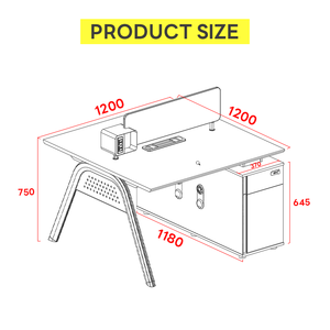 Hiện đại Modular 4 chỗ ngồi làm việc trạm Bàn đồ nội thất cuộc gọi trung tâm văn phòng cubicle Máy Trạm coworking nội thất văn phòng - Product Image 5