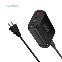 Chargeur GaN 200W 6 ports Chargeur de bureau 100W PD QC4.0 Chargeur rapide pour iPhone 15 Samsung Ordinateur portable Tablette