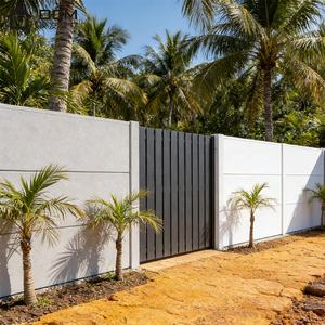 Système de clôture de villa OCM durable, cadre en aluminium, <span class=keywords><strong>panneau</strong></span> composite, résistant aux intempéries, anti-corrosion, intimité pour cour résidentielle - Product Image 1