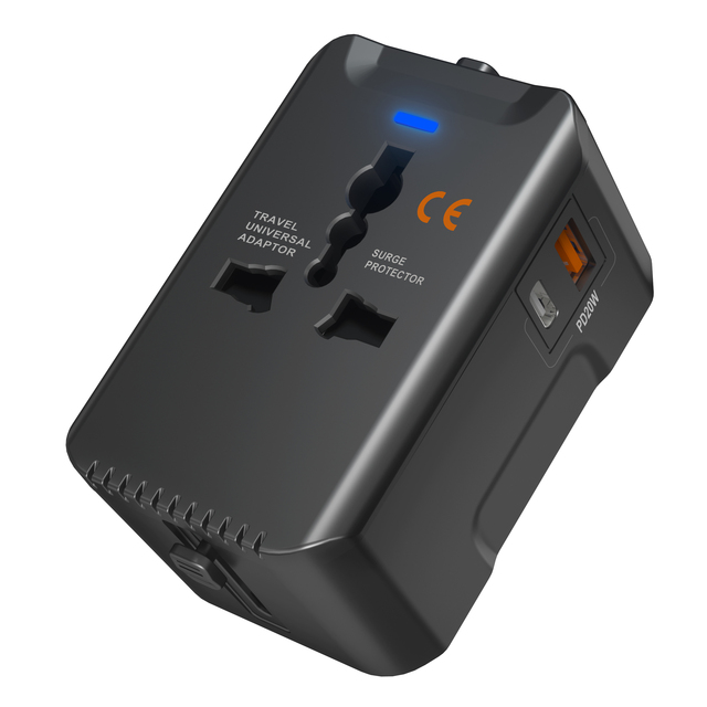 Universal Travel Adapter with USB Type C Fast Charging Adaptadores International World Travel AC Power Outlet Travel Adapters