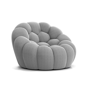 Canapé de salon au design créatif Canapé bulle trois places paresseux incurvé <span class=keywords><strong>en</strong></span> tissu - Product Image 2