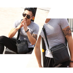<span class=keywords><strong>GINA</strong></span> Designer 100% Sac tactique messager en cuir de vachette véritable pour hommes Sac à dos promotionnel à bandoulière unique et à dégagement rapide - Product Image 3