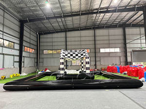 Pista de Carreras Inflable de PVC para Niños, Pista de Autos de Choque para Interiores y Exteriores, Área de Juegos Inflable - Product Image 3