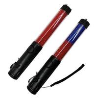Bâton de signalisation de circulation rechargeable en gros, avec LED clignotante et alimentation par batterie