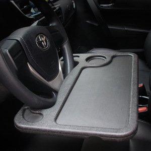 Bandeja para volante de coche R-3610 HDPE, escritorio multifuncional con portavasos para uso en el coche - Product Image 1