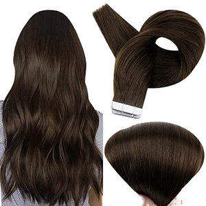 Extensions de cheveux brésiliens vierges Remy de haute qualité, invisibles, sans couture, à la kératine, double trame, 100% cheveux humains - Product Image 1