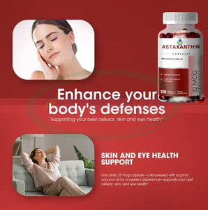 Extrait d'astaxanthine liposomale Softgels <span class=keywords><strong>Huile</strong></span> <span class=keywords><strong>de</strong></span> <span class=keywords><strong>coco</strong></span> Capsules d'astaxanthine Softgel pour peau yeux articulations et soutien immunitaire - Product Image 5