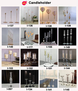 SMOOTH Metal <b>Candle</b> <b>Holder</b> Stand Table Centerpiece Vintage Gold Taper <b>Candle</b> <b>Holders</b> Pillar Candelabra - Product Image 3