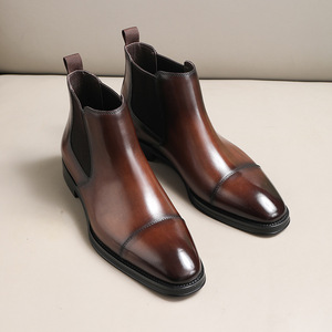Zapatos formales de hombre personalizados de alta calidad en estilo clásico de uniforme universitario, zapatos casuales de cuero para hombre. - Product Image 1