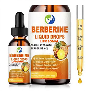 아우스레손 OEM 리포좀 베르베린 Hcl 액상 60ml 피부 영양제 리포좀 베르베린 드롭스 면역, 소화 및 심장 건강에 도움 - Product Image 1