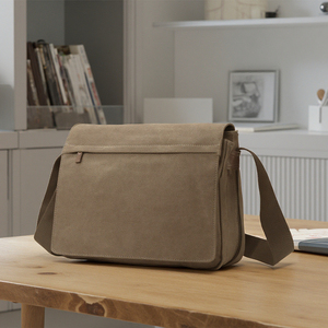 Sac de messager en toile vierge vintage pour hommes <span class=keywords><strong>sacoche</strong></span> de livre élégante - Product Image 5