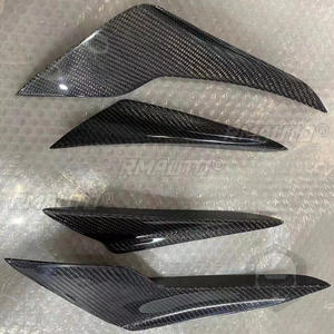 4 Piezas de Alerones Delanteros de Fibra de Carbono para Automóvil, Divisores de Parachoques, Alerón Universal para Toyota GT86 2017-2019 - Product Image 2