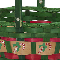 TF- GGB15 Gros en bois décoratif Noël nouveau bébé bambou tissé garniture emballage panier pour tissé en vrac boîte Cadeau panier