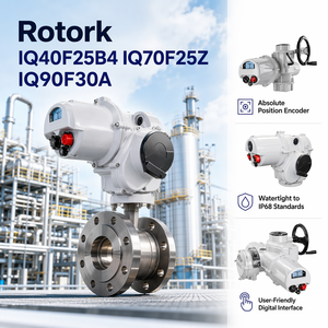 โรงงานขายส่ง Rotork IQ40F25B4 IQ70F25Z IQ90F30A ตัวกระตุ้นไฟฟ้าอัจฉริยะแบบหมุนหลายรอบ IP68 สำหรับวาล์วอุตสาหกรรม - Product Image 1